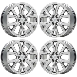 20" Cadillac XT5 XT6 Bright Chrome wheels rims Factory OEM GM set 4835 EXCHANGE - Picture 1 of 8