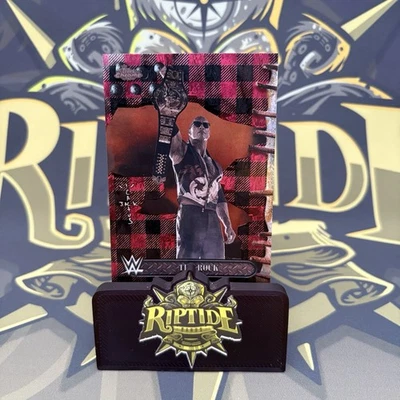 The Rock WWE x Cactus Jack Topps Chrome 2025 Red & Black Refractor #75 - Image 1 of 3