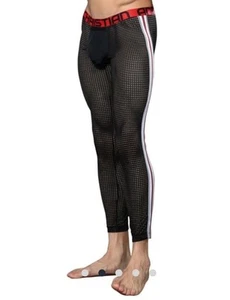 Andrew Christian Almost Naked Competition Mesh Leggings - Black Size M - Picture 1 of 7