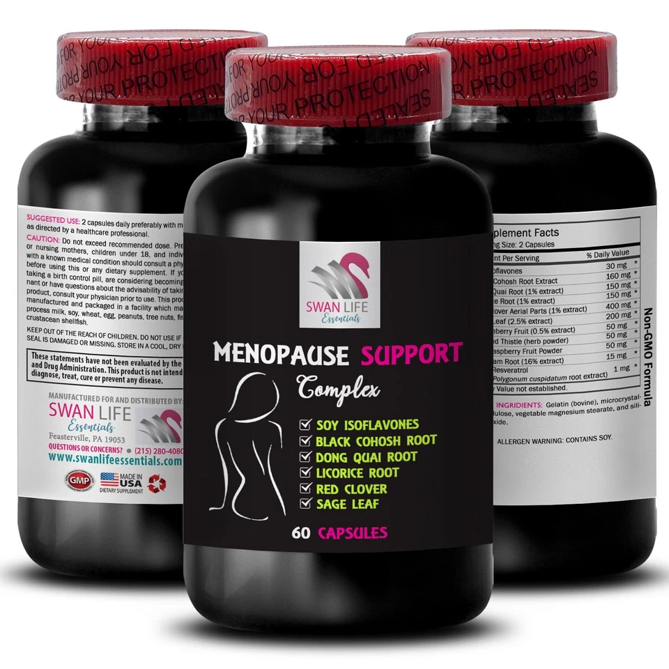 SUPLEMENTO MENOPAUSIA - Cohosh Negro - Wild Yam - Apoyo Mujer 1B Foto 1 de 4