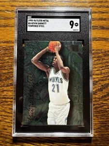 1995-96 Fleer Metal Kevin Garnett Tempered Steel Sgc 9 - Picture 1 of 1