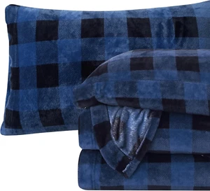 Sumptuous 4-Piece Velvet Plush Flannel Sheet Set for Ultimate Comfort - Picture 1 of 12