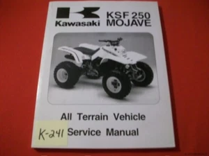 KAWASAKI ATV MOJAVE KSF 250 A1-A18 FACTORY SERVICE MANUAL #99924-1067-14 1987-04 - Picture 1 of 4