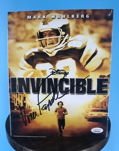 Invincible Vince Papale signiert 8 x 10 Filmfoto Mark Wahlberg authentifiziert - Bild 1 von 5