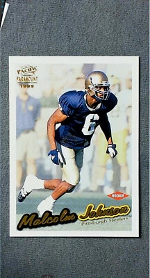1999 Pacific Paramount Gold #189 Malcolm Johnson RC Steelers - Image 1 of 2