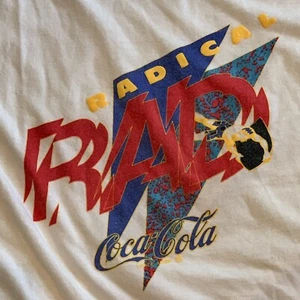 T-shirt pubblicitaria vintage Coca Cola ruota radicale grande anni '90 - Foto 1 di 7