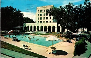 Postal de piscina Trade Winds Motor Hotel East Beach Biloxi Mississippi - Imagen 1 de 2