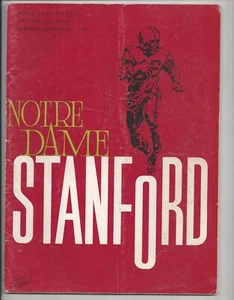 1964 Notre Dame Stanford football program National Champions John Huarte Heisman - Picture 1 of 4