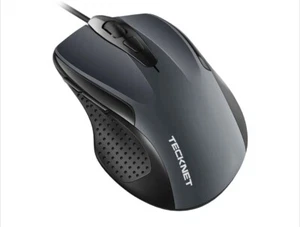 TeckNet Wired USB Mouse - Grey - Picture 1 of 5