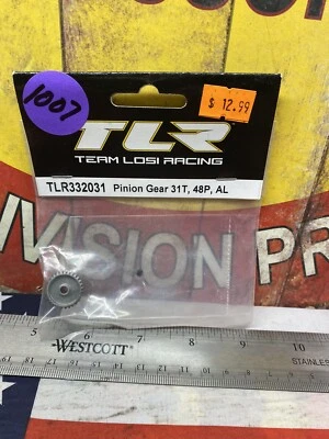 Team Losi Racing 332031 ALUMINUM  Pinion Gear {31T / 48P} -NEW- USA SHIPPED - Image 1 of 3
