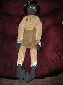 Vintage Americana RARA bambola americana 42" fatta a mano - Rag Doll arte popolare - Foto 1 di 10