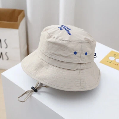 Sombrero para el sol para bebé niño pequeño UPF 50+ sombreros para el sol niños transpirables cubo protección solar sombreros Foto 1 de 4