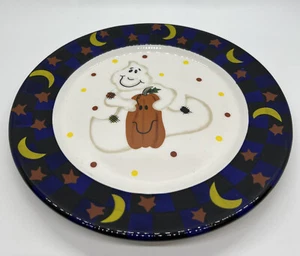 Plato de Halloween genuino Sonoma Home Goods calabaza fantasma - Imagen 1 de 3