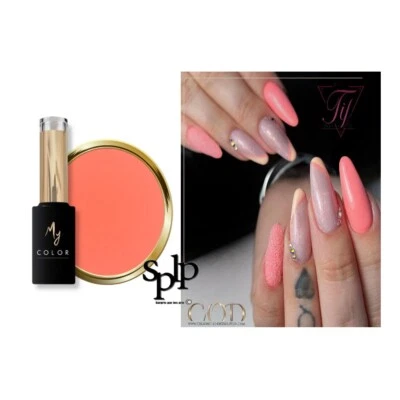 My Color Nagellack Halb Permanent Tchikita 90266 Orange Koralle Neon - Bild 1 von 4
