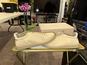 Size 10 Rothys Men’s RS02 Sneaker in Wheat Breathable Beige Shoes PRISTINEshape - Picture 1 of 13