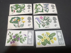 Great Britain 1967 - British Wild Flowers -SG 717-722, Sc 488-493, MNH** - Picture 1 of 2