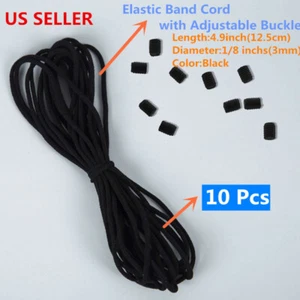 10 Pcs DIY Face Mask Sewing Elastic Band Cord - Picture 1 of 2
