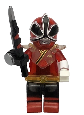 Translucent Red Ranger Mega Mode ~1.7" Micro-Figure: Power Rangers Super Samurai - Image 1 of 3