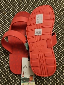 Joules Vegan Recycled Sliders Flip Flops Size 6 Pink - Picture 1 of 4