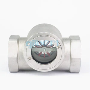 2" BSP Female 304 Stainless Steel Window Sight Flow Indicator With Impeller - Picture 1 of 4
