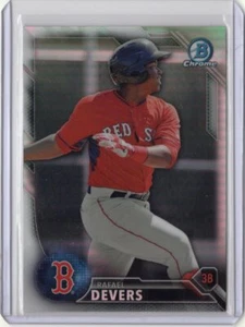 RAFAEL DEVERS - RED SOX - 2016 BOWMAN CHROME - ROOKIE REFRACTOR # BDC160 - NICE! - Picture 1 of 2
