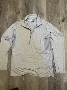 Ex Officio Sol Cool Sun Protection quarter zip Shirt (Women's Medium) Gray - Picture 1 of 3