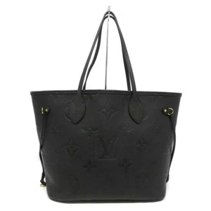 LOUIS VUITTON Neverfull Size MM Monogram Empreinte Leather Noir M45685 Auth - Picture 1 of 15