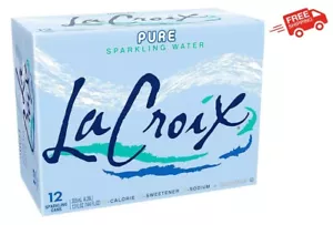 LaCroix Sprudelwasser, rein, 12 flüssige Unzen (12er Pack), kostenloser und schneller Versand - Bild 1 von 6