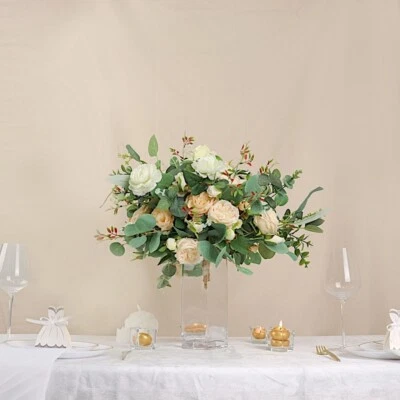 12 Clear 10" Square Glass FLOWER VASES Wedding Party Events Decorations Supplies - Image 1 of 4