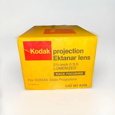 Kodak Projection Ektanar Lens f/ 3.5, 2.5 Inch Box Only - Image 1 of 4
