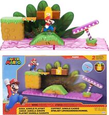 Nintendo Super Mario Soda Jungle Playset 2.5" Mario Figure, 2 Interactive Pieces