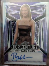 BRITTANY SNOW 2023 LEAF Pop Century Metal AUTO Autograph 5/12 Card 