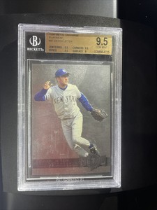 DEREK JETER 1996 FLEER METAL UNIVERSE PLATINUM RC #87 N.Y. YANKEES BGS 9.5