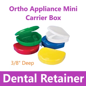 Dental Retainer Case Storage Mouth Guard Box Containers for Invisalign 3/8" Deep - Picture 1 of 4