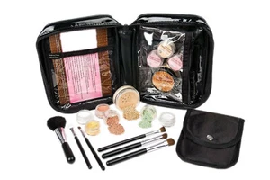 15 pc STARTER KIT w/BRUSHES & CASE (FAIR 1) Mineral Makeup Foundation Blush - Picture 1 of 5