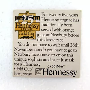 Newbury Racecourse, 1982 Hennessy Gold Cup Beermat Calendar Offer - Picture 1 of 2