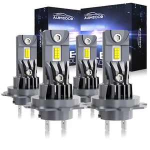 H7 H7 LED Headlight Super Bright Bulbs Combo Kit 6000K Xenon White High Low Beam - Picture 1 of 12