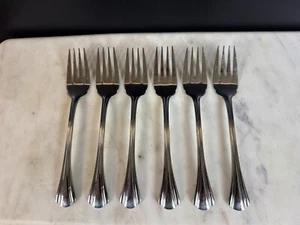 PFALTZGRAFF Salad Forks MARGATE 18/8 Stainless Steel Flatware Set of 6 - Picture 1 of 17