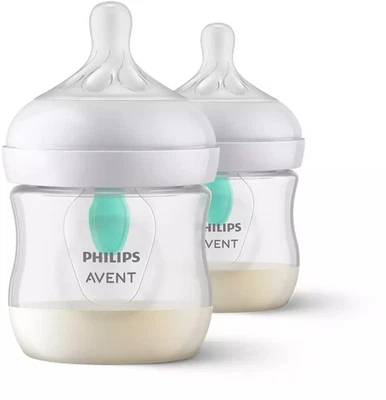 Babyflasche Philips Avent Natural Airfree Ventil 2x 125ml, ab Geburt, BPA-frei - Bild 1 von 4