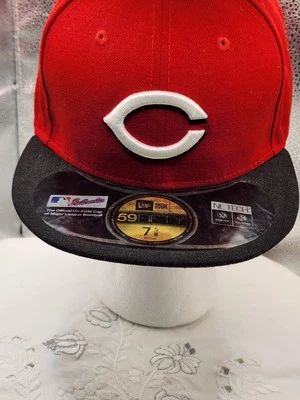 New ERA  Cincinnati Reds All Star Game Cap.  red, Black.  New  7 5-8. signed  - Image 1 of 4