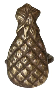 San Pacific Int'l Solid Brass Pineapple Napkin Ring Set of Four SPI Napkin Rings - Picture 1 of 8