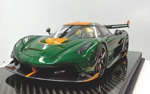 1/18 FrontiArt Koenigsegg Jesko 7317 in Tinted Green Carbon Base F148-110 - Picture 1 of 10