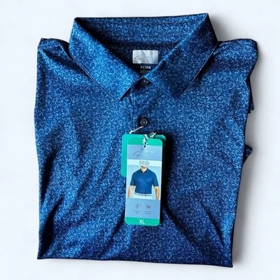 Camisa Greg Norman ML75 Para Hombre Manga Corta 3 Botones Azul Marino Talla XL Foto 1 de 4