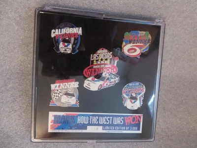 1998 Mark Martin How The West Was Won NASCAR Ltd Edition Pin Set 178/3000 - Image 1 of 3