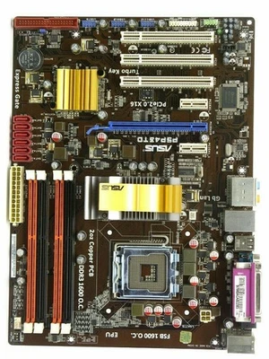 Asus P5P43TD scheda madre desktop Intel P43 socket LGA775 DDR3 DDR2 SDRAM ATX - Immagine 1 di 4