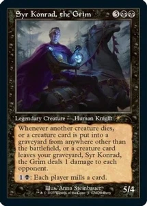 Near Mint x 1 Syr Konrad, the Grim - Foil - Retro Frame (WPN 2023 Promo) Magic P - Picture 1 of 1