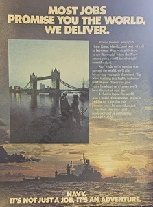 1985 United States Navy Recruiting Recruitment Vintage PRINT AD Decor! (4499) - Picture 1 of 1