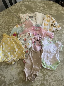 Girl's Baby Clothing lot Bundle Newborn to 3 Months Gerber, Granimals, Carters - Picture 1 of 11