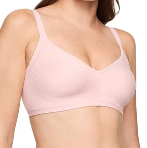 Reggiseno Warner's Easy Does It Ascelle Lisciante Senza Fili Comfort XL Acqua di Rose Nuovo con etichette - Foto 1 di 10