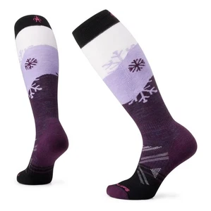 Women's SMARTWOOL Ski Snowpocalypse Pattern Over The Calf Socks  PURPLE IRIS - Picture 1 of 1